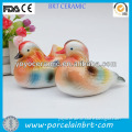colorful chinese mandarin duck shaped ceramic vintage wedding decoration